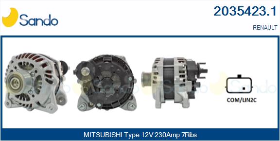 Alternatore SANDO 2035423.1