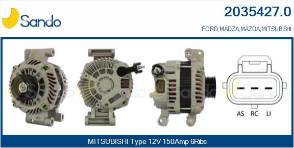 Alternatore SANDO 2035427.0