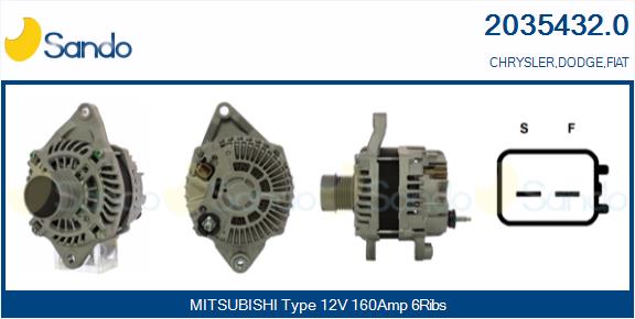 Alternatore SANDO 2035432.0