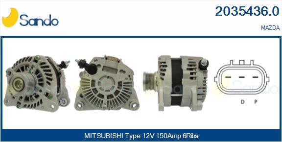 Alternatore SANDO 2035436.0