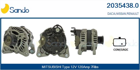 Alternatore SANDO 2035438.0