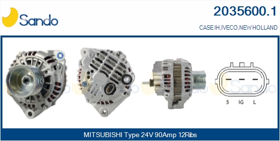  ALTERNATORE (ORIGINALE ) IVECO EUROSTAR