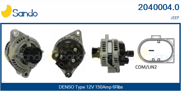 SANDO ALTERNATORE JEEP