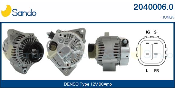 Alternatore SANDO 2040006.0