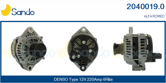 Alternatore SANDO 2040019.0