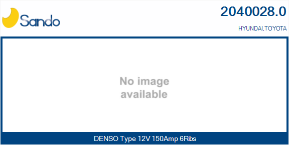 Alternatore SANDO 2040028.0