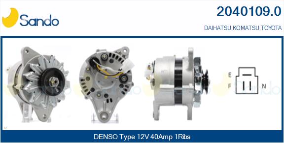 Alternatore SANDO 2040109.0