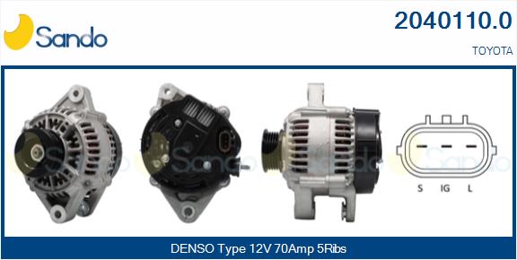 Alternatore SANDO 2040110.0