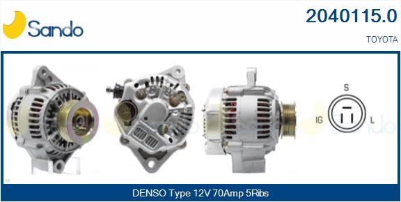 Alternatore SANDO 2040115.0