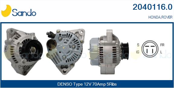 Alternatore SANDO 2040116.0