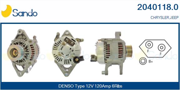Alternatore SANDO 2040118.0