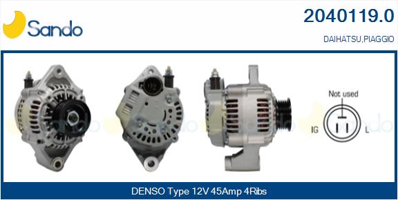 Alternatore SANDO 2040119.0