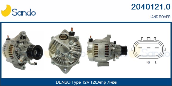  ALTERNATORE (ADATTABILE) L.ROVER DEFENDER 2.5TD 98-