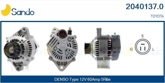 Alternatore SANDO 2040137.0