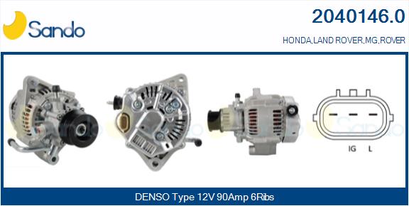 Alternatore SANDO 2040146.0