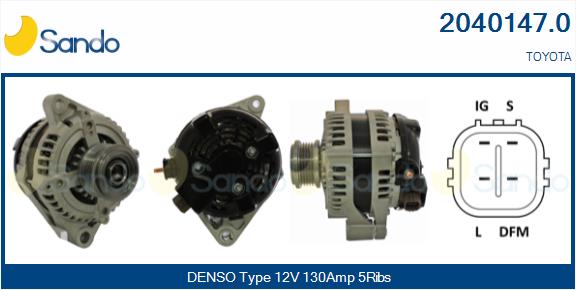Alternatore SANDO 2040147.0