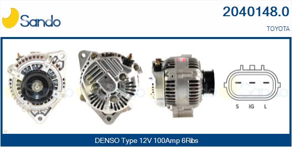 Alternatore SANDO 2040148.0
