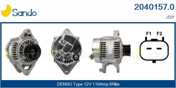  ALTERNATORE (ADATTABILE) JEEP CHEROKEE 2.5CRD -08