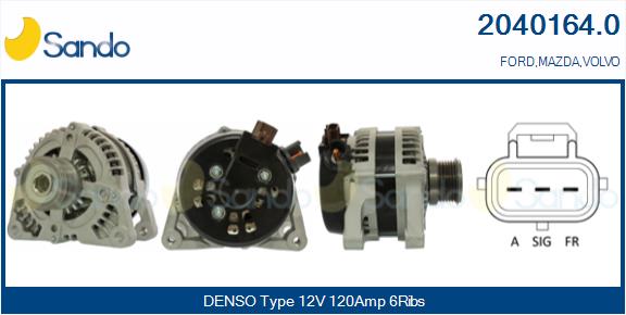  ALTERNATORE (ADATTABILE) FORD C-MAX 1.6 TDCI -10