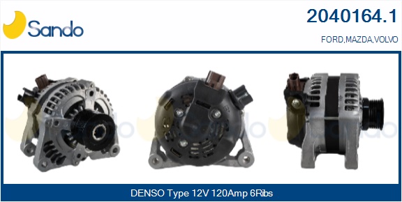  ALTERNATORE (ORIGINALE ) FORD FOCUS 1.6TDI -07 (2040195.1)
