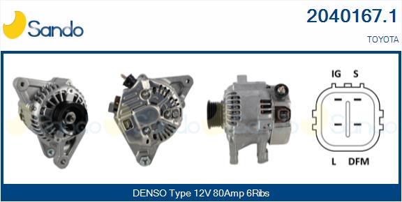  ALTERNATORE (ORIGINALE) TOYOTA