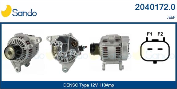  ALTERNATORE (ADATTABILE) JEEP CHEROKE 2.8CRD -08