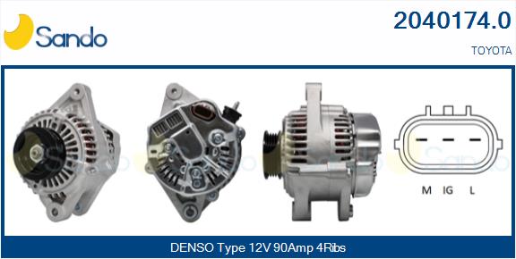  ALTERNATORE (ADATTABILE) TOYOTA YARIS 1.0 -05