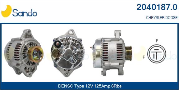 Alternatore SANDO 2040187.0