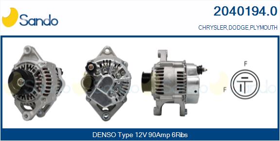Alternatore SANDO 2040194.0