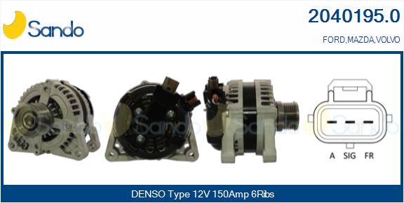Alternatore SANDO 2040195.0