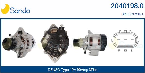 Alternatore SANDO 2040198.0