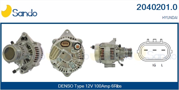  ALTERNATORE (ADATTABILE) HYUNDAI GETZ 1.5CRDI -05