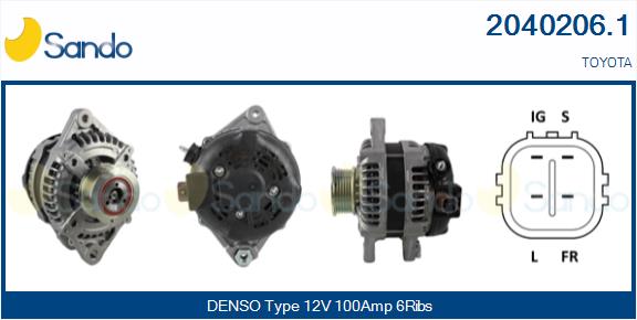 Alternatore SANDO 2040206.1