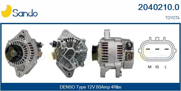  ALTERNATORE (ADATTABILE) TOYOTA YARIS 1.3 -05