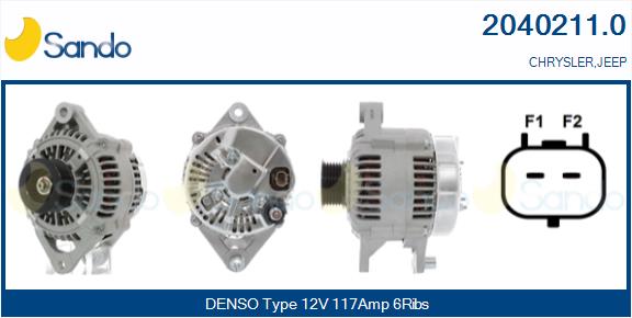 Alternatore SANDO 2040211.0