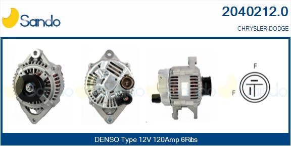 Alternatore SANDO 2040212.0