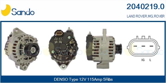 Alternatore SANDO 2040219.0