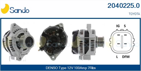  ALTERNATORE (ADATTABILE) TOYOTA L.CRUISER 3.0D -10