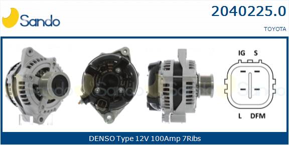  ALTERNATORE (ADATTABILE) TOYOTA L.CRUISER 3.0D -10