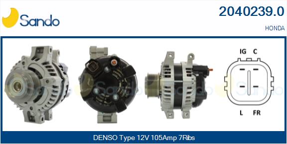 Alternatore SANDO 2040239.0
