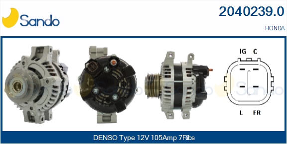  ALTERNATORE (ADATTABILE) HONDA CR-V 2.2TDI 05-