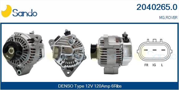 Alternatore SANDO 2040265.0
