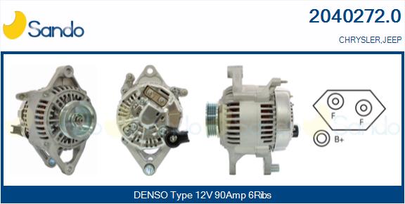 Alternatore SANDO 2040272.0