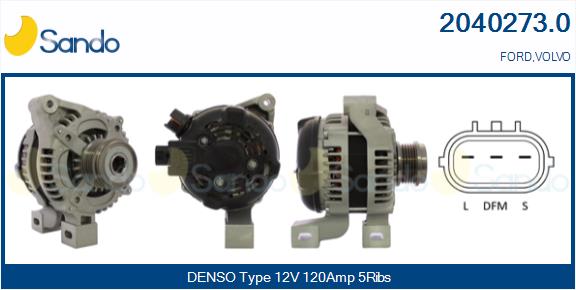 Alternatore SANDO 2040273.0