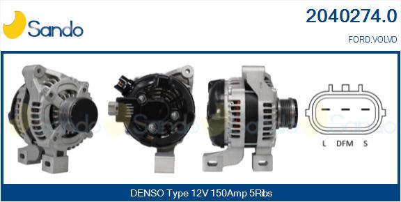 Alternatore SANDO 2040274.0