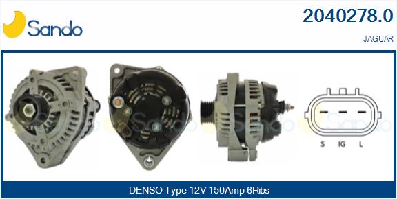 Alternatore SANDO 2040278.0