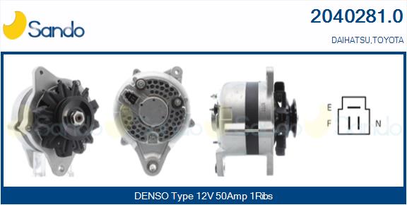 Alternatore SANDO 2040281.0
