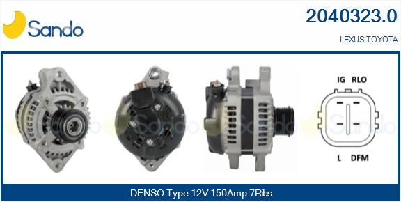 Alternatore SANDO 2040323.0