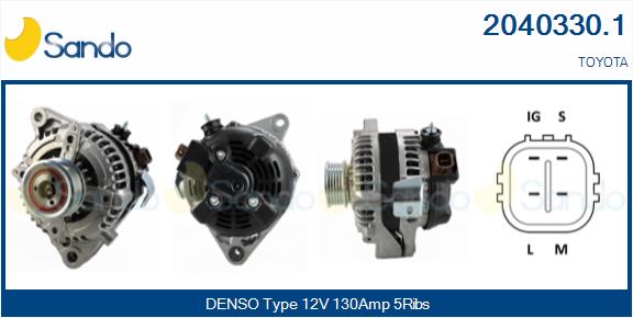 Alternatore SANDO 2040330.1