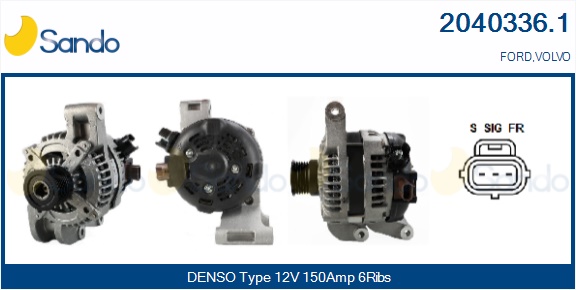  ALTERNATORE (ORIGINALE ) VOLVO C30 1.8 -12